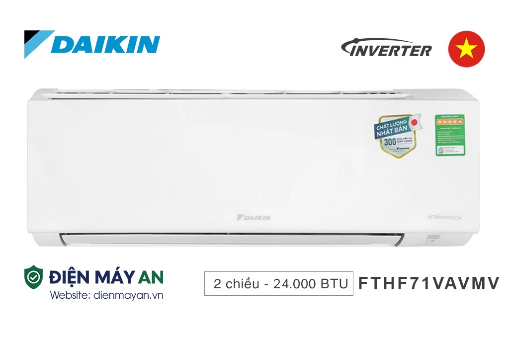Điều Hòa Daikin Inverter 24000BTU 2 Chiều FTHF71VAVMV